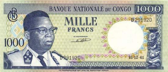 1000 Francs 15.12.1961